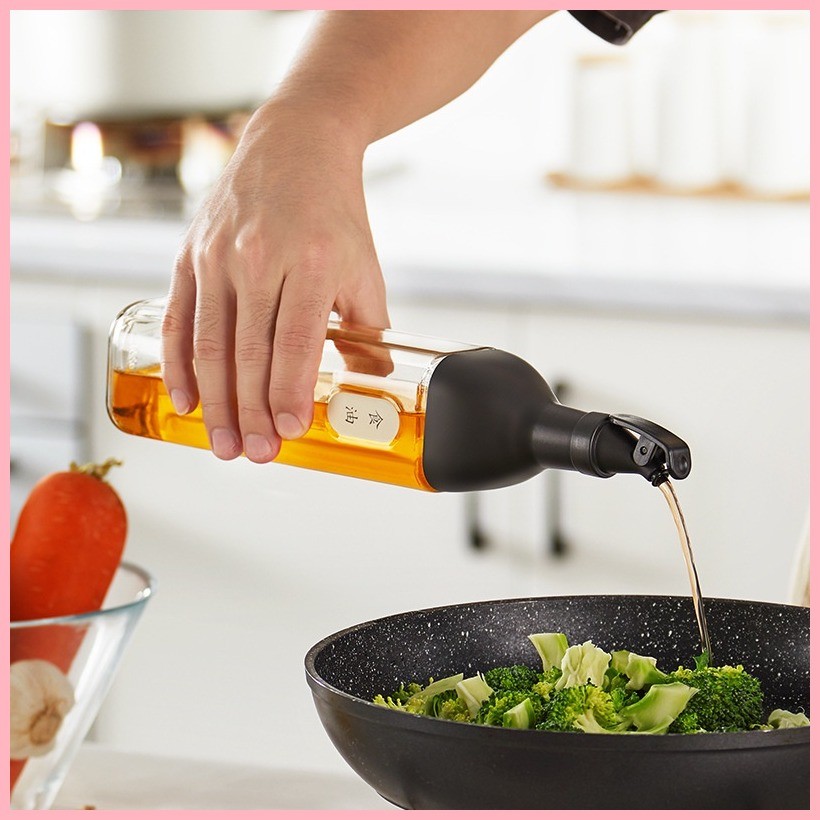 Nordic Condiments Seasoning Glass Bottle Oil Leak Proof Soy Sauce
