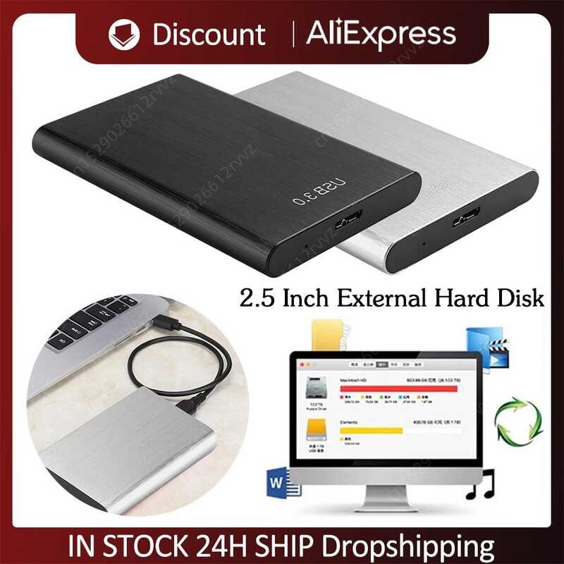 Portable USB 3.0 Mobile 1Tb Drive 2.5 Inch Metal External Hard Disk ...
