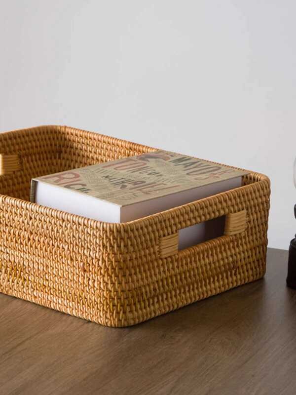 Rattan Storage Vietnam Handwoven Desktop Clothing Toy Organizer Box ...