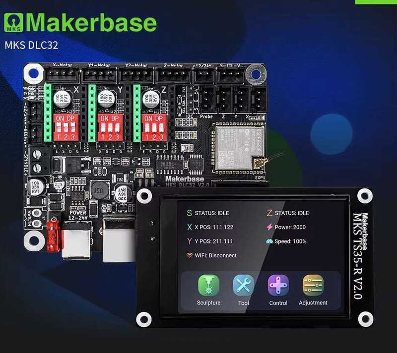 Makerbase S Dlc32 Offline 32-Bit Esp32 Wireless GRBL Membrane ...
