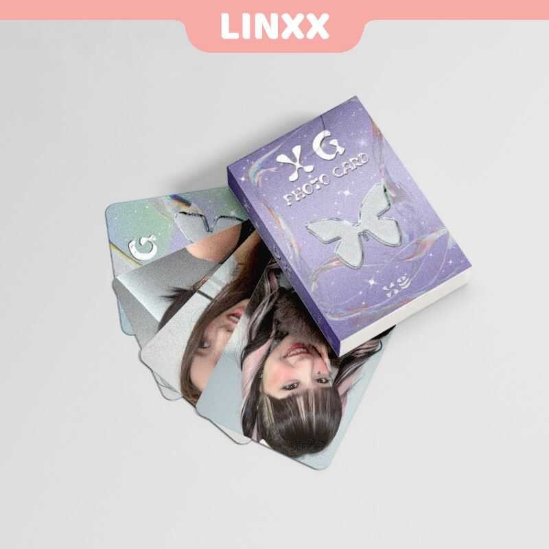 LINXX 50 Pcs XG Holographic Laser Lomo Card Kpop Photocards Postcards ...
