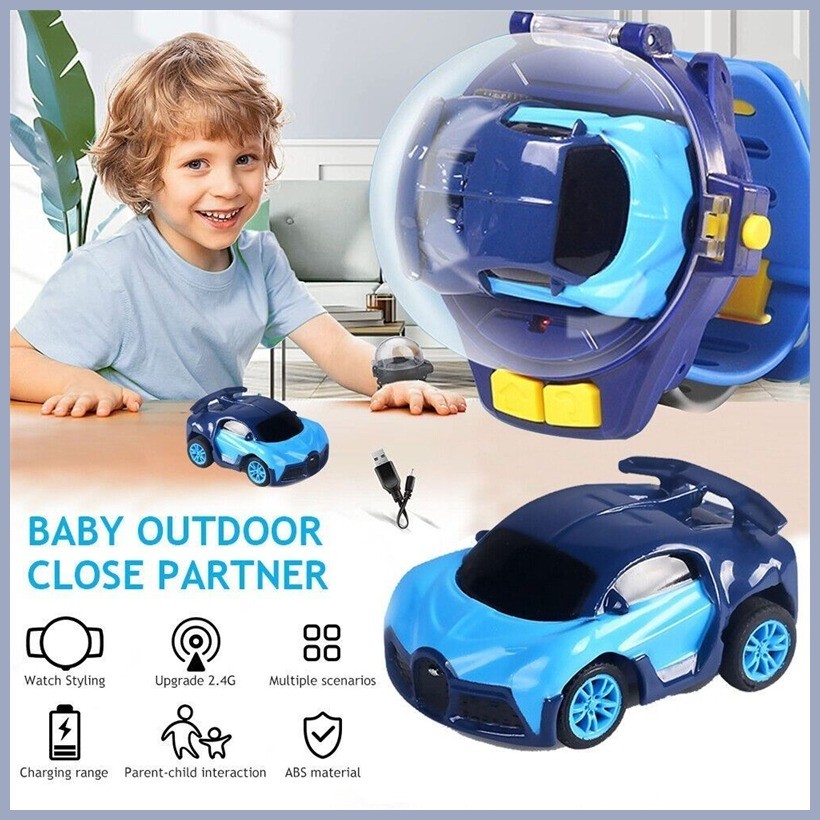 Car Watch Kids Mini RC Racing Car Remote Control Watches Toy USB Charge ...