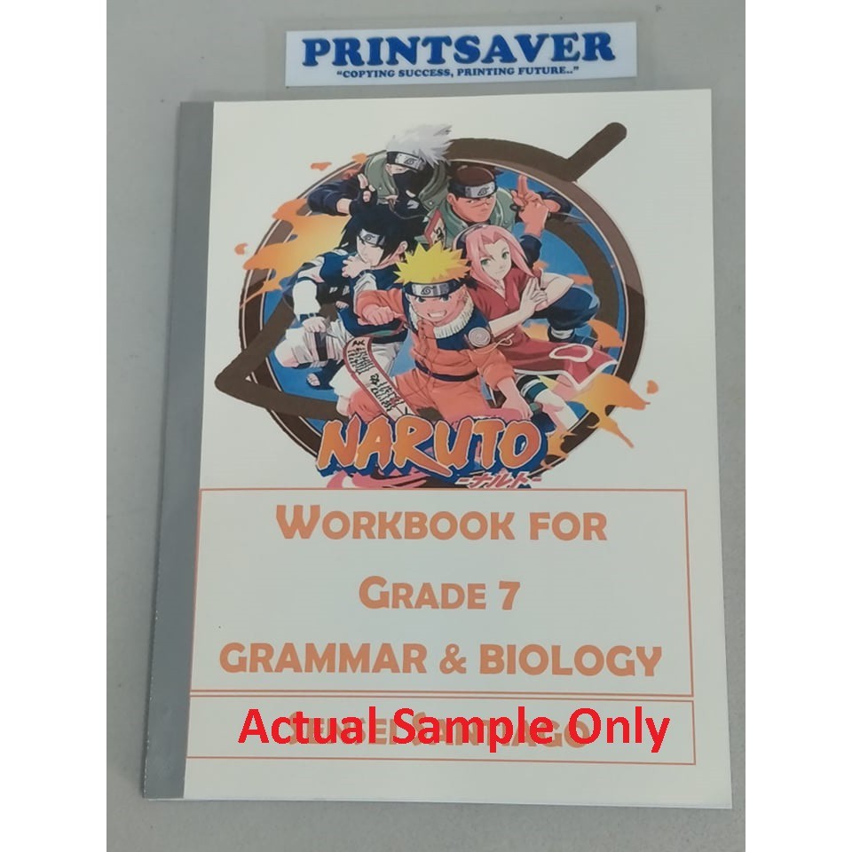 Grade 7 Grammar & Biology Workbook Kids Learning Material Worksheet ...