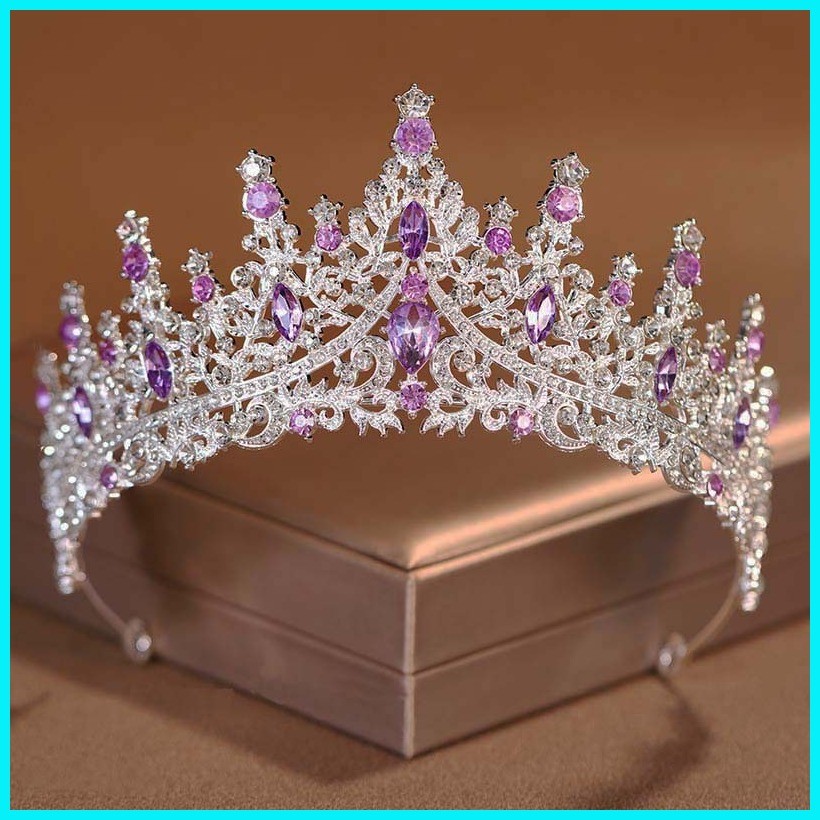 Silver Crystal Rhinestone Crown Bridal Headwear Crown Wedding Headwear ...
