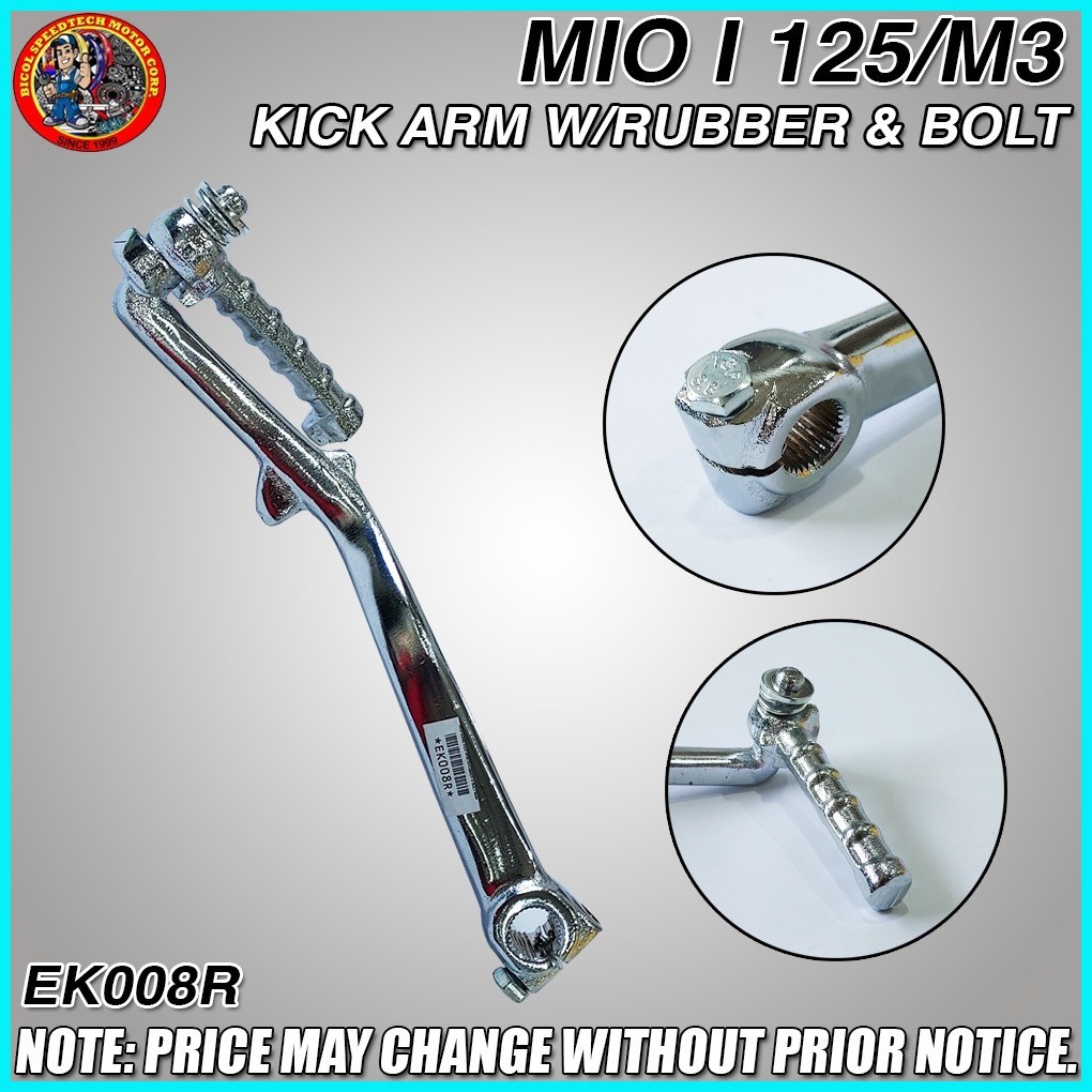 MIO I 125/M3 KICK ARM W/RUBBER & BOLT (EK008R) | Shopee Philippines