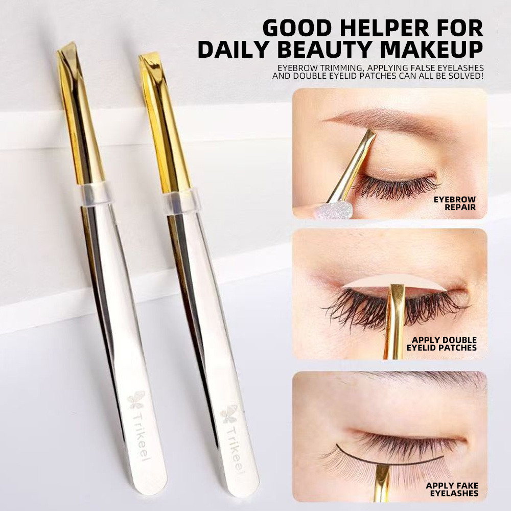 Stainless Steel Tweezers For Eyebrow Hair Facial Hair Removal Splinter ...