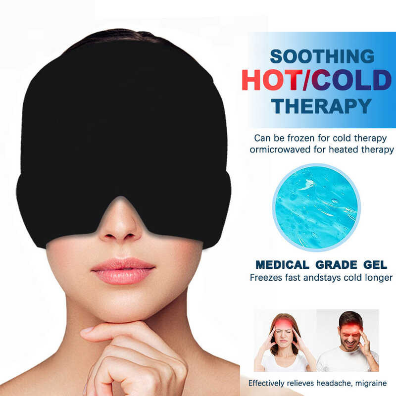 Migraine Puso Sumbrero Gel Hot Cold Therapy Cap For Relieve Ice Hat Eye