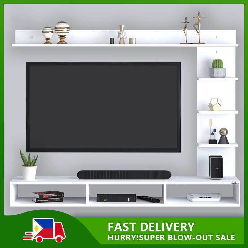 Cabinet Set Wall Mounted TV Rack (32-47 Inches) | Shopee Philippines