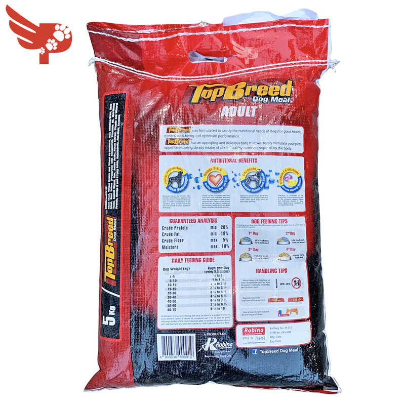 5Kg TOPBREED 1Kg Repacked / 20Kg Philippines Dog Dry Food TOP BREED DOG