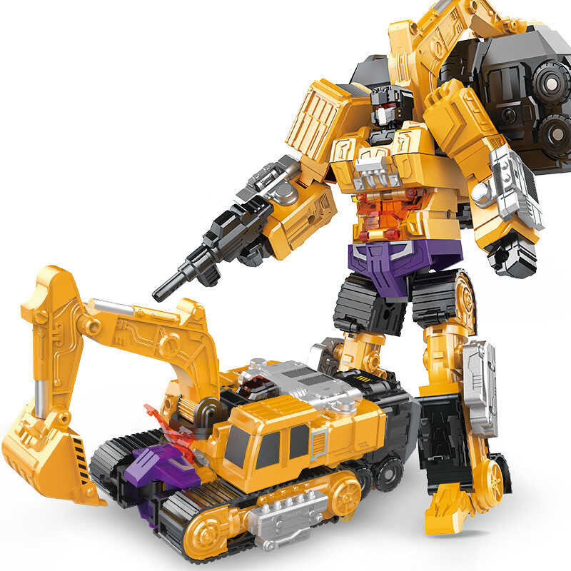 JINJIANG 。 6 IN 1 Transformation Kid Toys Cool Devastator Excavator KO ...