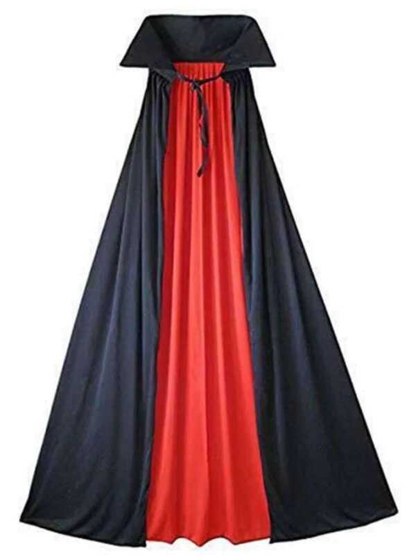 Tt Adult Vampire Cloak Dracula Devil Costume Cape Medieval Masquerade ...