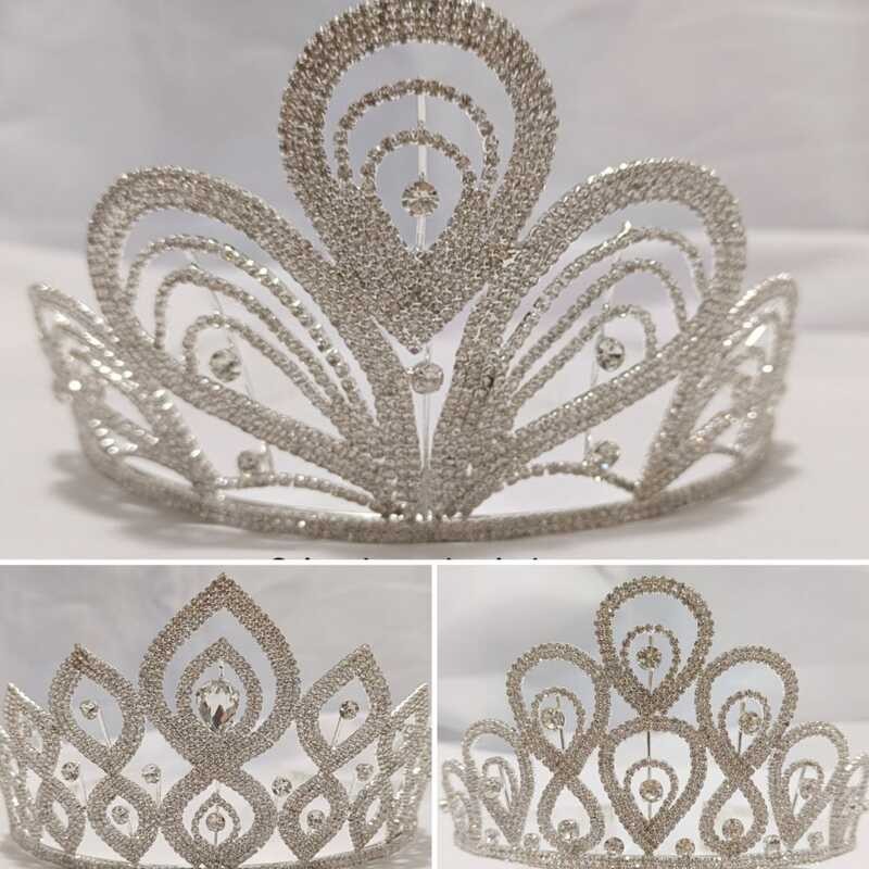 Pageant Crown, Double Layer Stone Sagala Debutant Crown 844 | Shopee ...