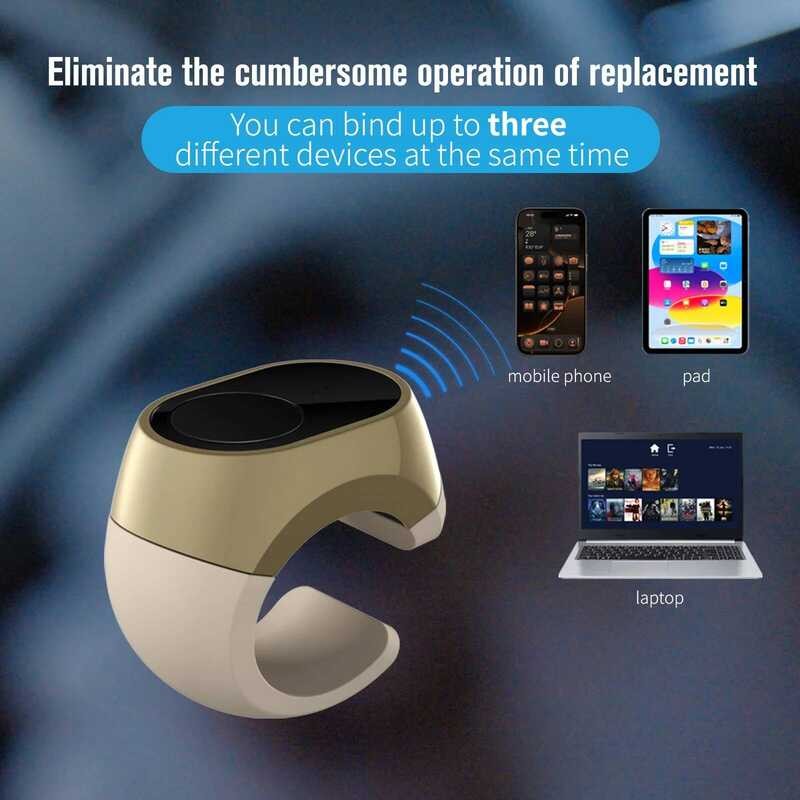New Bluetooth Mouse Scrolling PPT Page Turner Volume Control Ring for ...