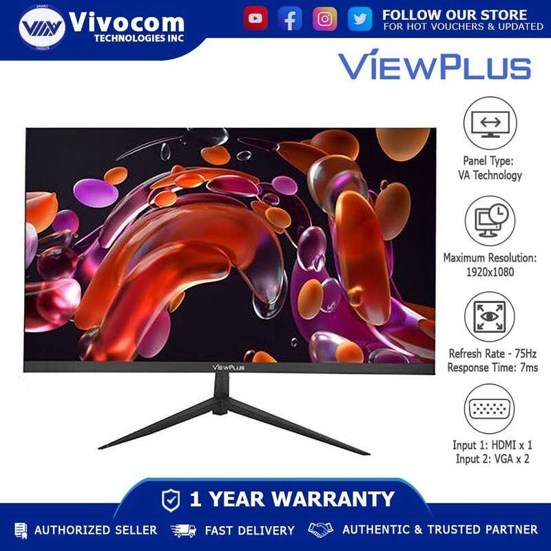 VIEWPLUS Mx-22 21.5In FHD 1920X1080 75Hz LED MONITOR VGA HDMI Monitor ...