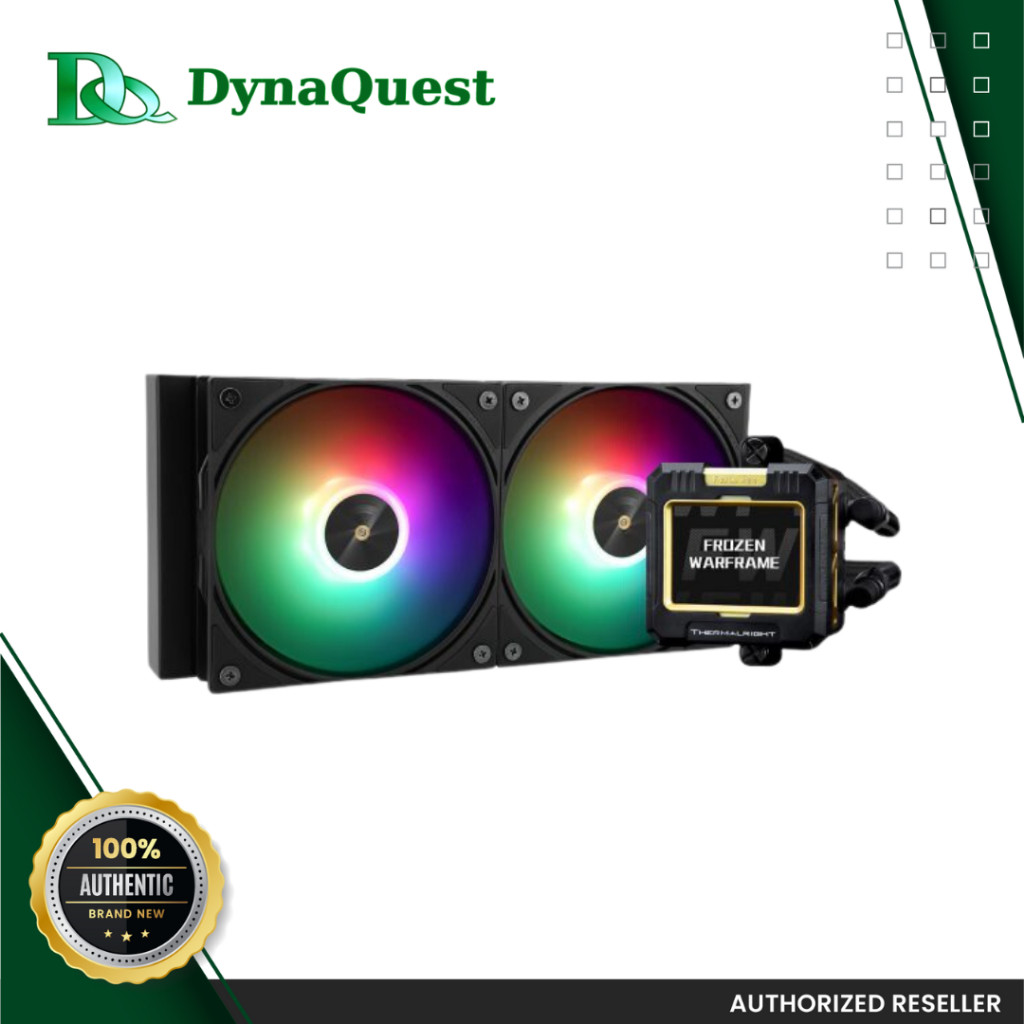 Thermalright Frozen Warframe 240 Black ARGB – Dissipatore A Liquido Per CPU Con Display LCD IPS 320x240, 2 Ventole PWM 2000 RPM, Compatibile AM4/AM5/Intel