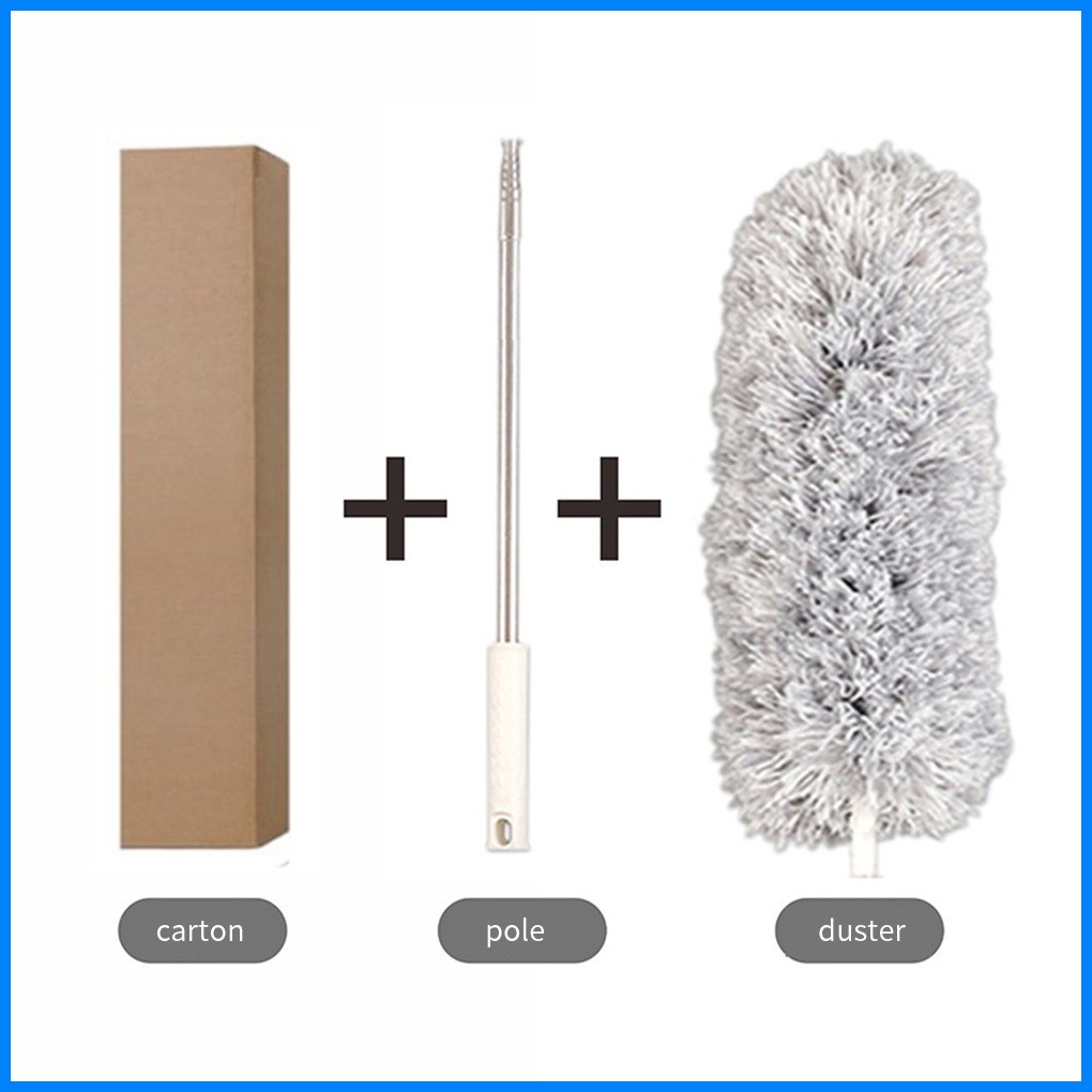 ♣ Retractable Feather Duster Household Microfiber Duster Long Feather