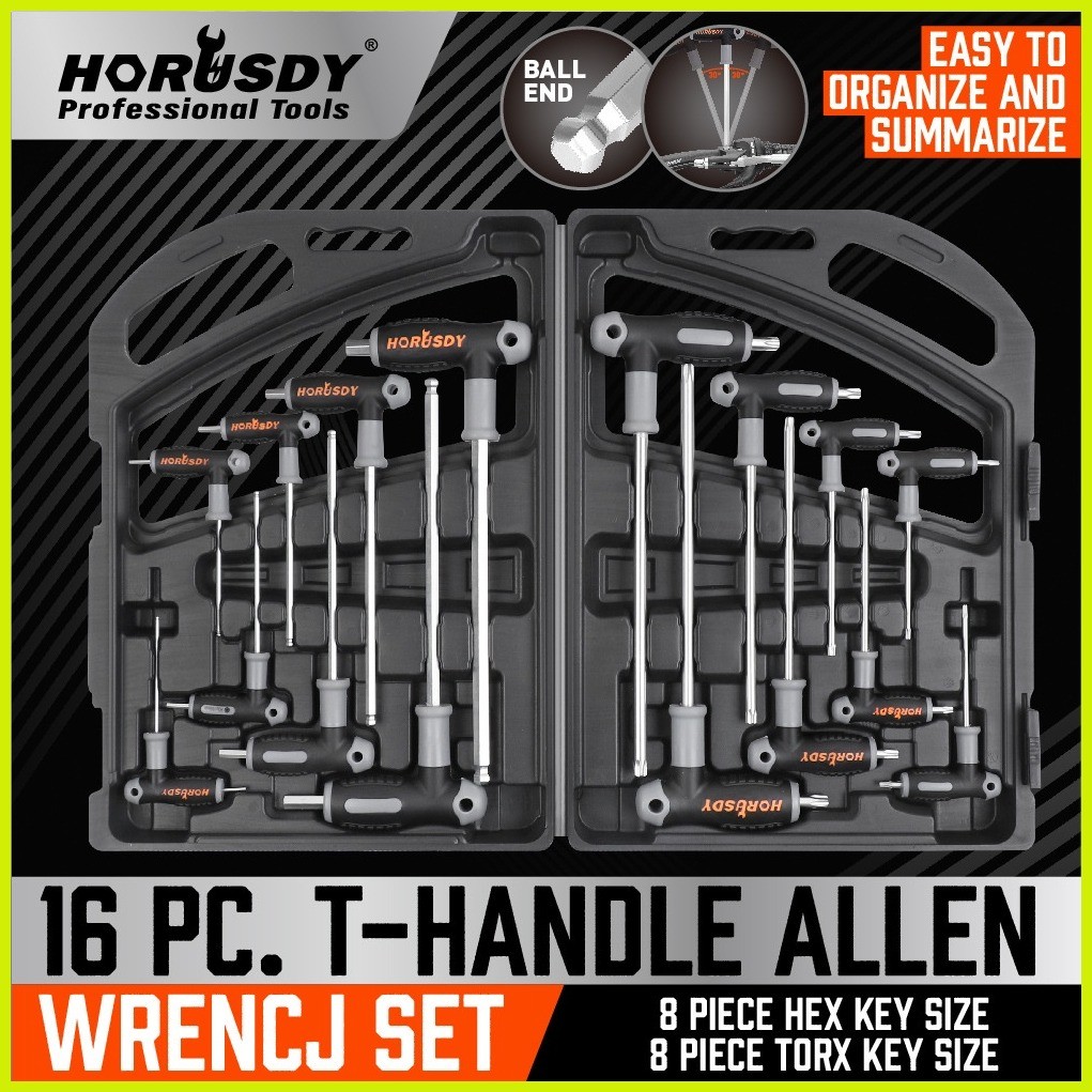 T Handle Set Torx Wrench Set Ball End Wrench Allen Wrench Hex Key Ball ...