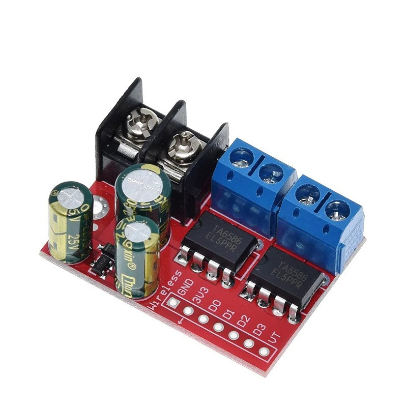 H Bridge Remote Control 5A 3V14V Dual DC Motor Drive Module Voltage