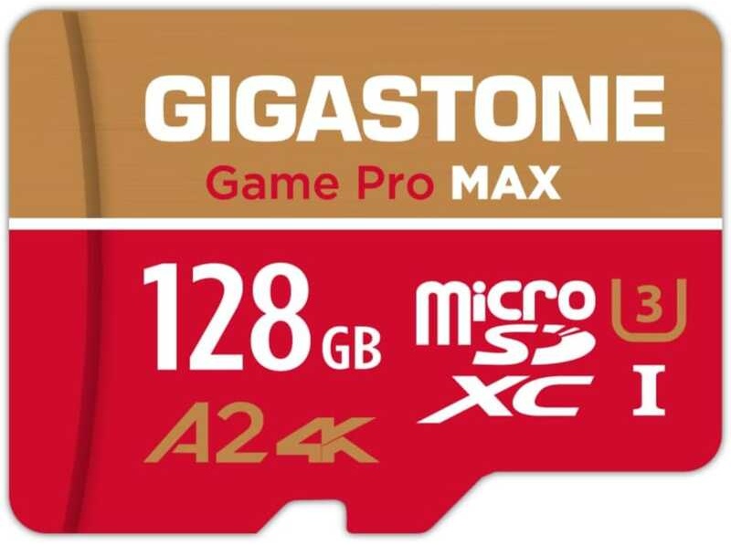 of [5 Years Data Recovery] GIGASTONE 128GB Micro SD Card, 4K Game Pro