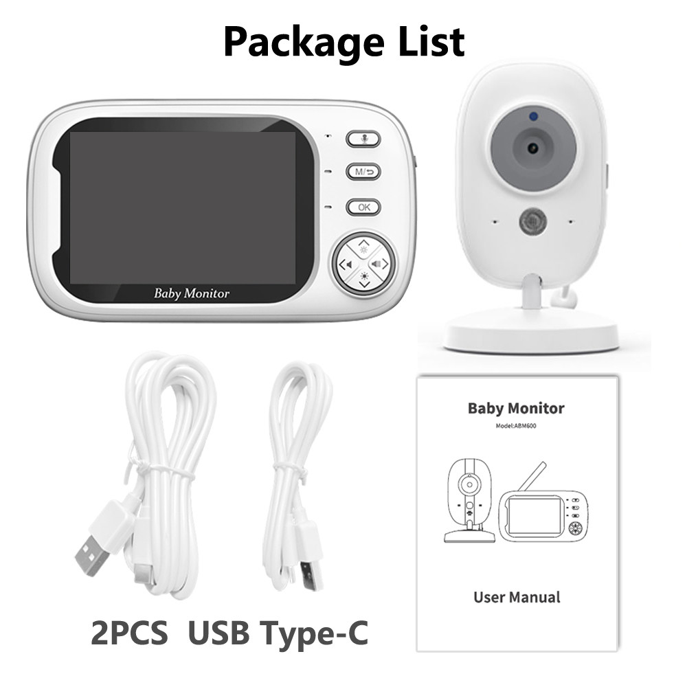 3.5 inch Wireless Video Baby Monitor With Camera Night Vision