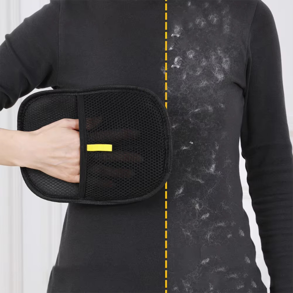 Picture of Pet Electrostatic Dehairing Gloves Cat Dog Two-way Brush Hair Remover ...
