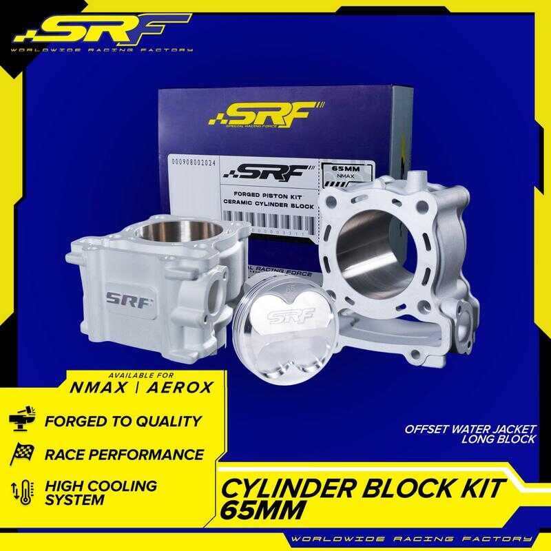 SRF CYLINDER BLOCK KIT Nmax/Aerox (65Mm, 66Mm, 69Mm, 72Mm) | Shopee ...