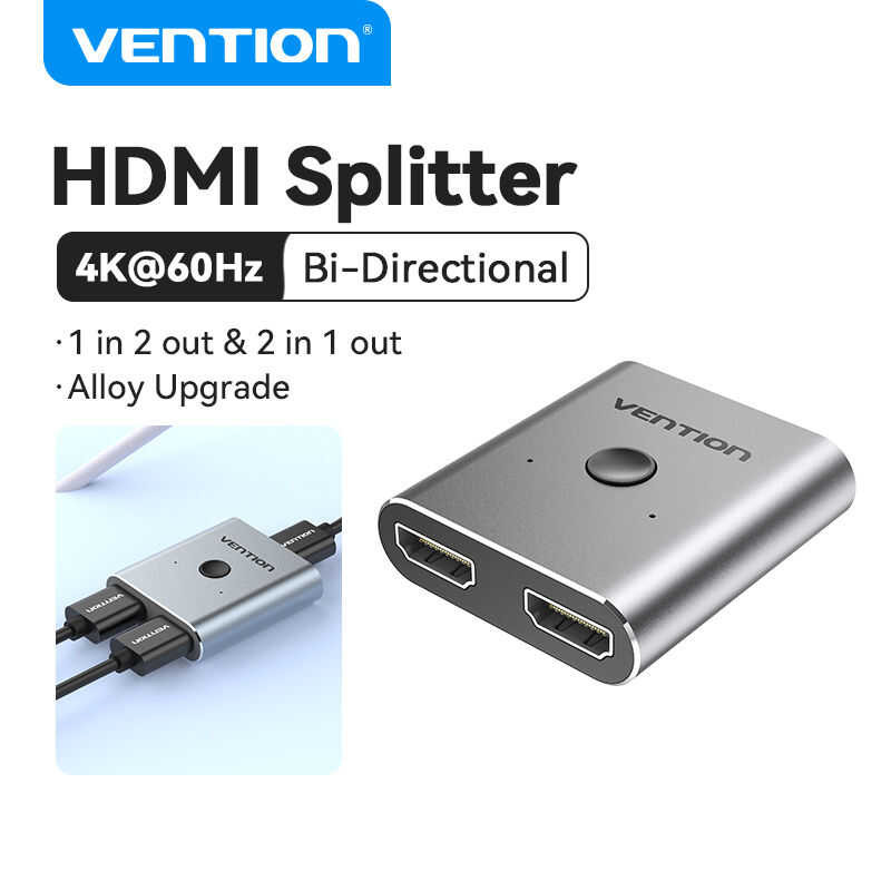 Vention HDMI Splitter 4K Bi-Directional 2.0 Switch 60Hz HD 3D Visual ...