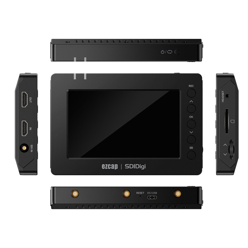 1080p60 SDI HDMI Video Capture Card Game Recorder with Screen for ...
