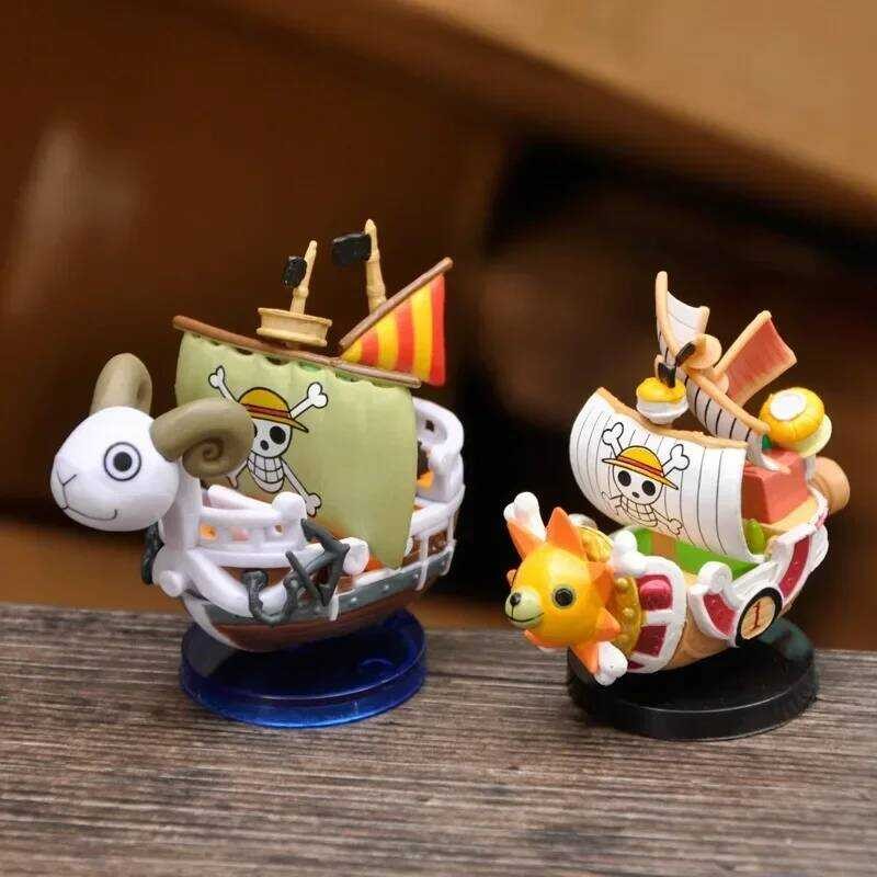 Anime One Piece Ship Luffy Toy Super Cute Mini Boat THOUSANDSUNNY Going ...