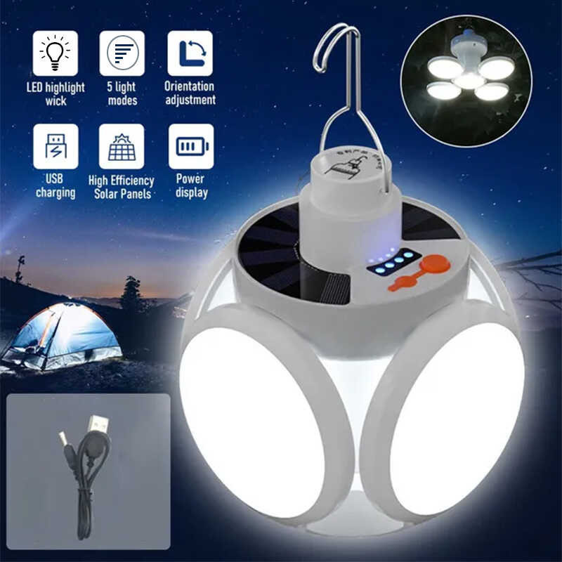 2025 Solar Waterproof Multi-Scene Emergency Light Dual-Mode Charging ...