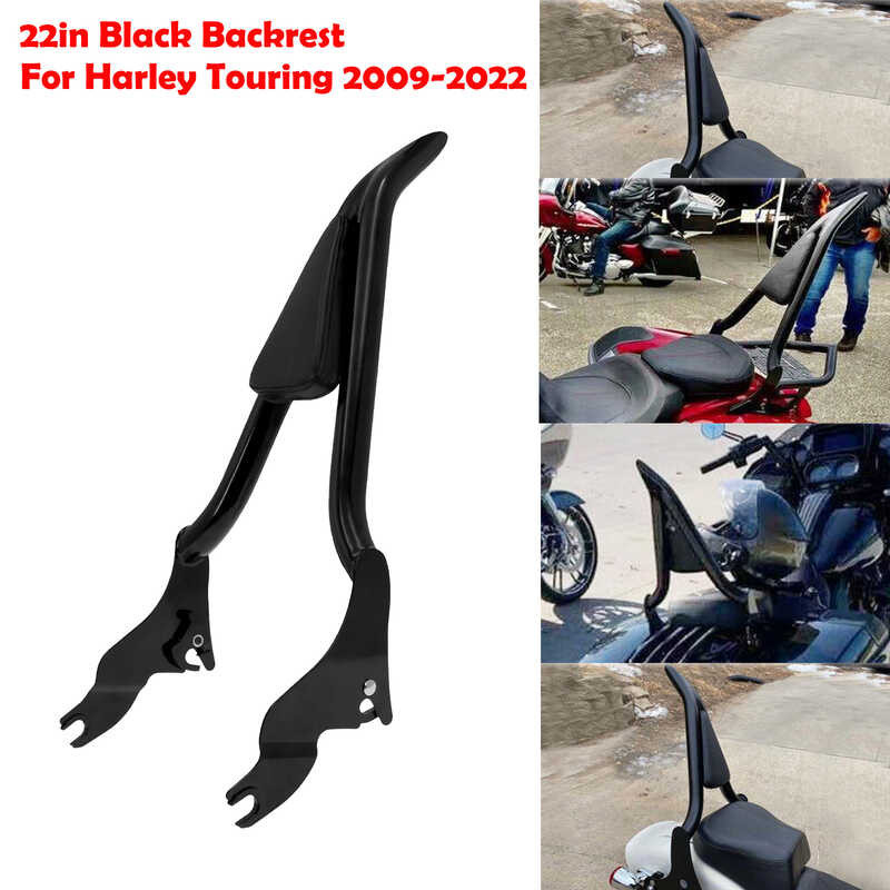 Motorcycle Detachable Rear Passenger Backrest Sissy Bar Para Sa Harley ...