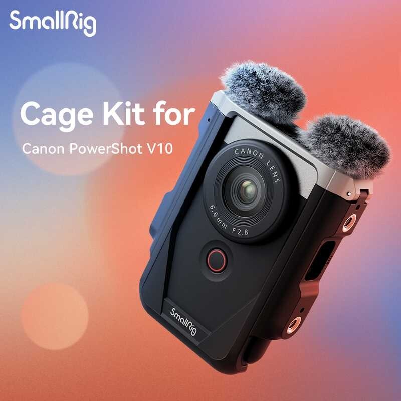 Smallrig Cage Kit - Furry Windscreen Para Sa Canon Powershot V10 4235 ...