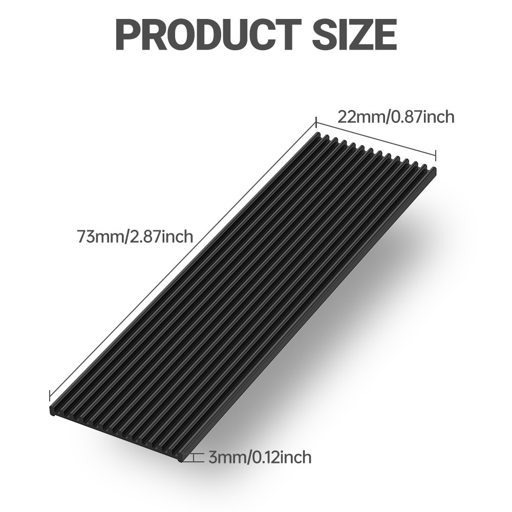 Pure Copper Graphene Heatsink M.2 NGFF 2280 PCI-E NVME SSD Thermal Pad Cooler I3468196498