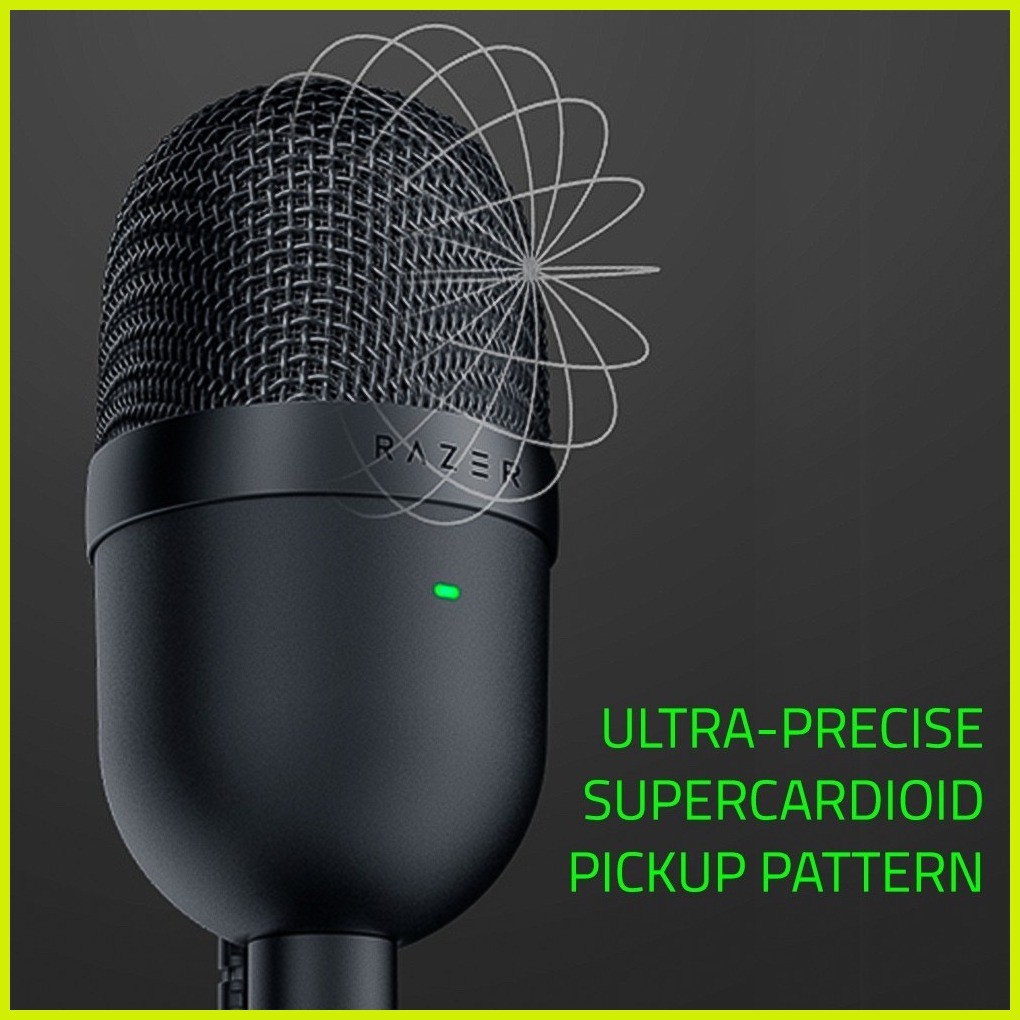 ♂ ♀ Original Razer Seiren Mini Microphone Condenser USB Ultra-compact ...