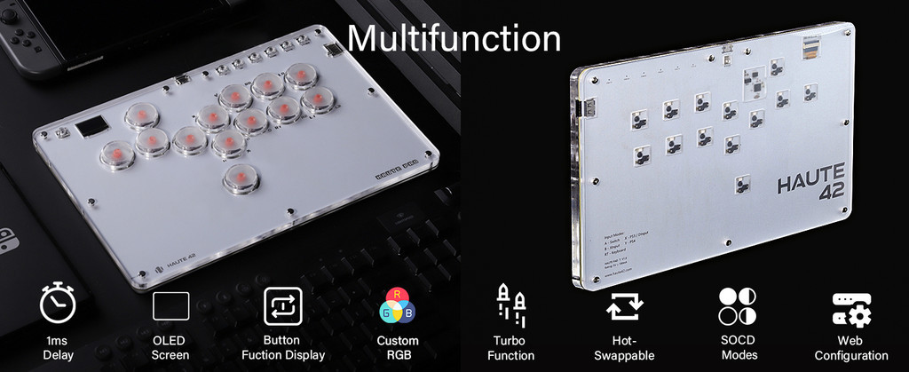 Joystick Hitbox Keyboard Arcade Stick Controller For PS4/PS3/Switch ...