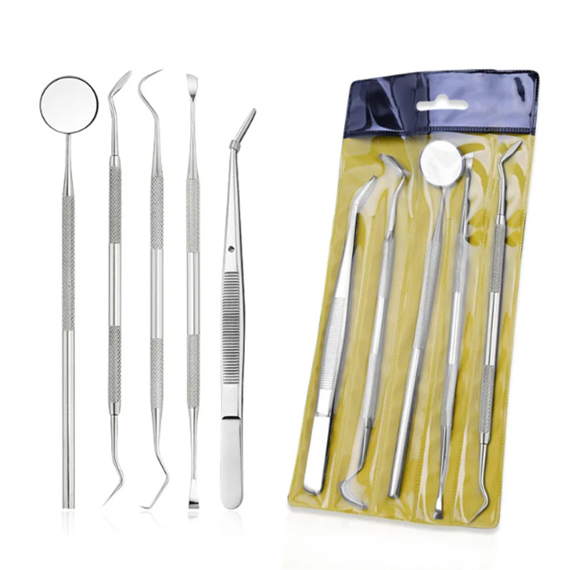 Oral Hygiene Teeth Cleaning Tools Dental Mirror Kit Oral Care Tweezer ...