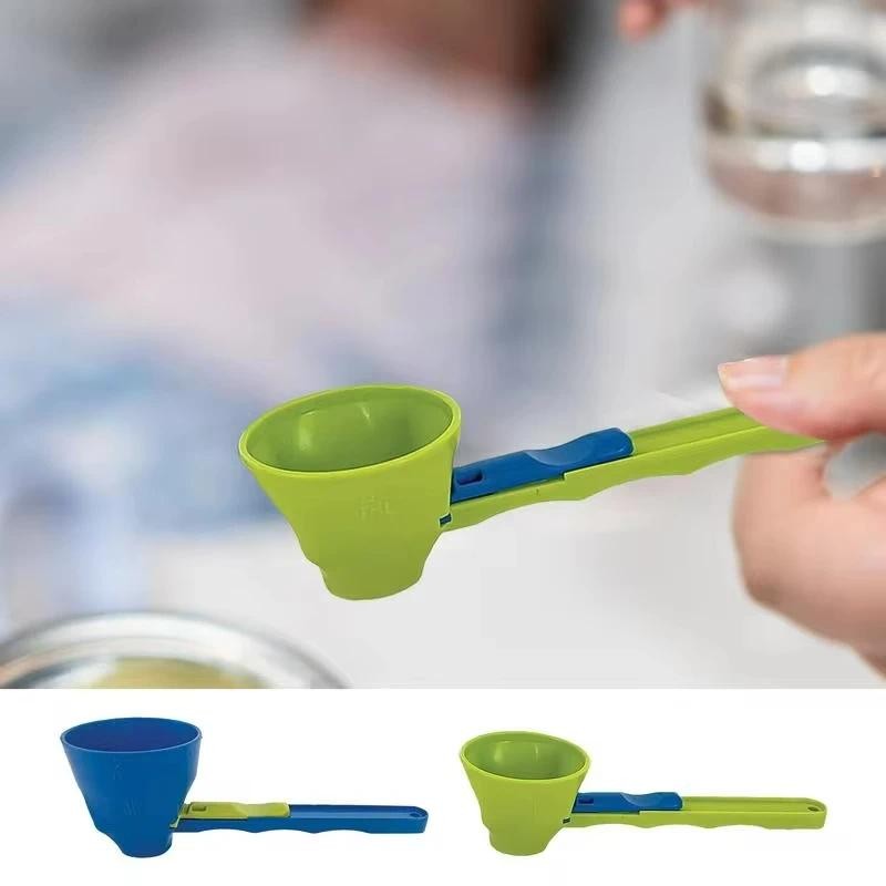 Entonnoir Doseur Anti-déversement Pour Poudre - Cuillère Longue Pour Shaker Protéiné - ABS - Usage Fitness Et Cuisine
