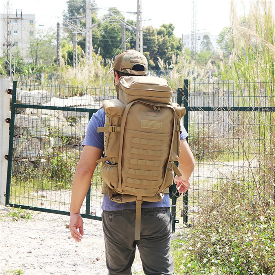 [Legend2] 70L Tactical Backpack Outdoor Sports Backpack Fish Pole ...