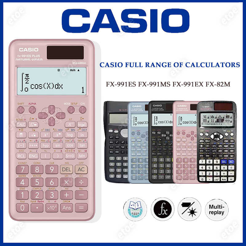 Casio Scientific Calculator FX 991Es Plus 82Ms Student Solar ...