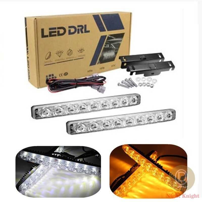 Night Knight Car LED Daytime Running Light DRL With Turn Signal LAMP ...