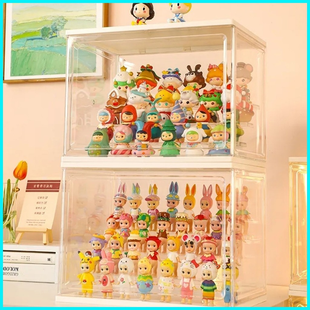 Transparent acrylic display box Toy display cabinet Popmart dust box ...