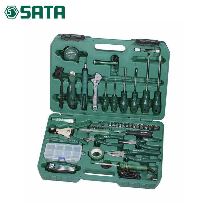 SATA New Model 61-Piece Telecom Repair Kit with Tool Set Toolbox 09536 ...