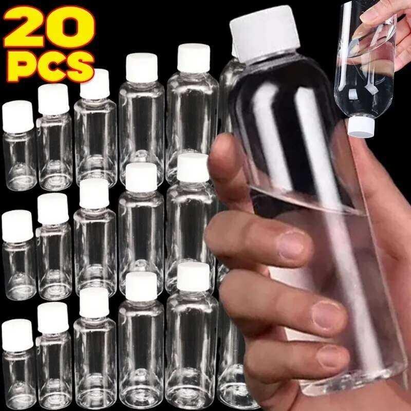 W PET Clear Empty Seal Reable Bottles Sample Screw Cap Medicine Pill ...