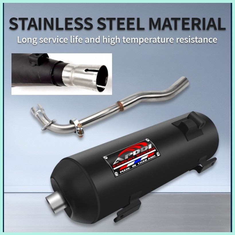 Apido Muffler Pipe V4 1set Wave 100 110 125 / Xrm 110 / SYM / Smash ...