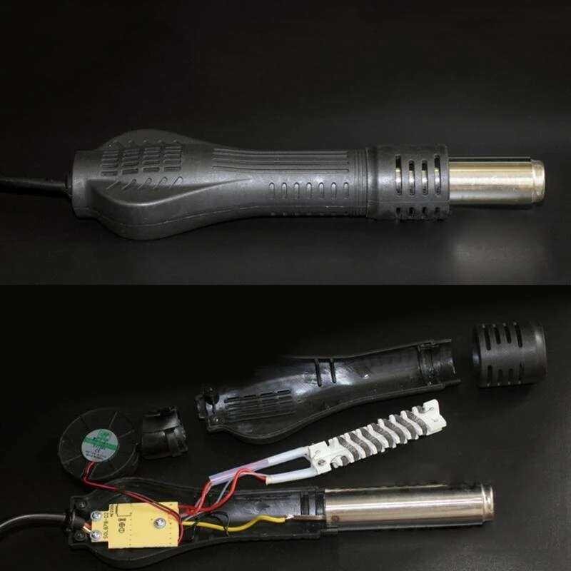 A A A Hot Air Heat .S Handle Replacement For 858 858D Rework Solder ...