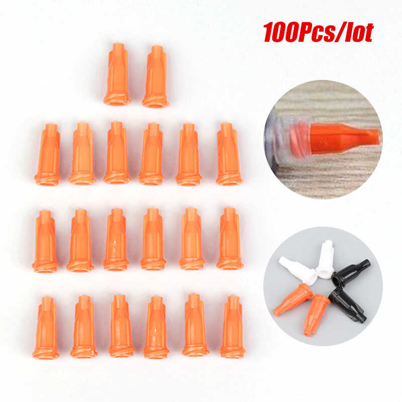 100Pcs/Pack Tips Caps Injector Dispenser Needle Sealing Plug Syringe ...