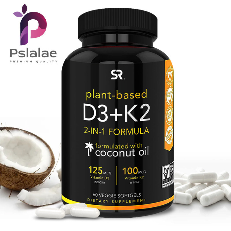 Vitamin K2 + D3 and organic coconut oil for better absorption 2in1