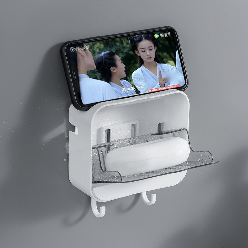 Wall-mounted AC box without perforation grid box soap box shelf box ...