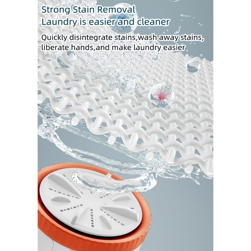 Turbine Washing Machine Fully Automatic Laundry Machine Portable Three ...