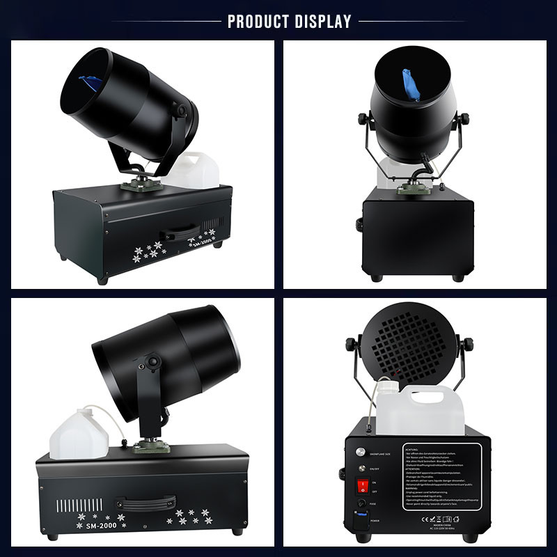 2000W High Power Snowflake Maker Outdoor Simulation Shaking Snow ...